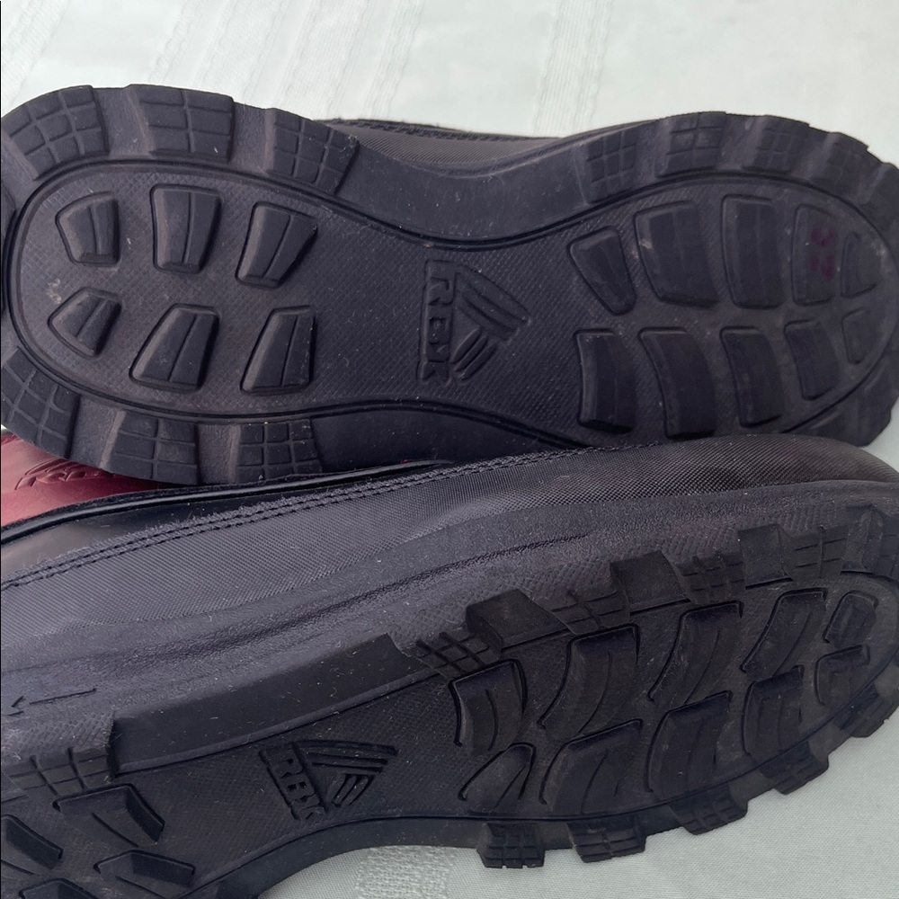 RBX Burgundy and Black Waterproof Ankle Boots size 7 - Picture 5 of 6
